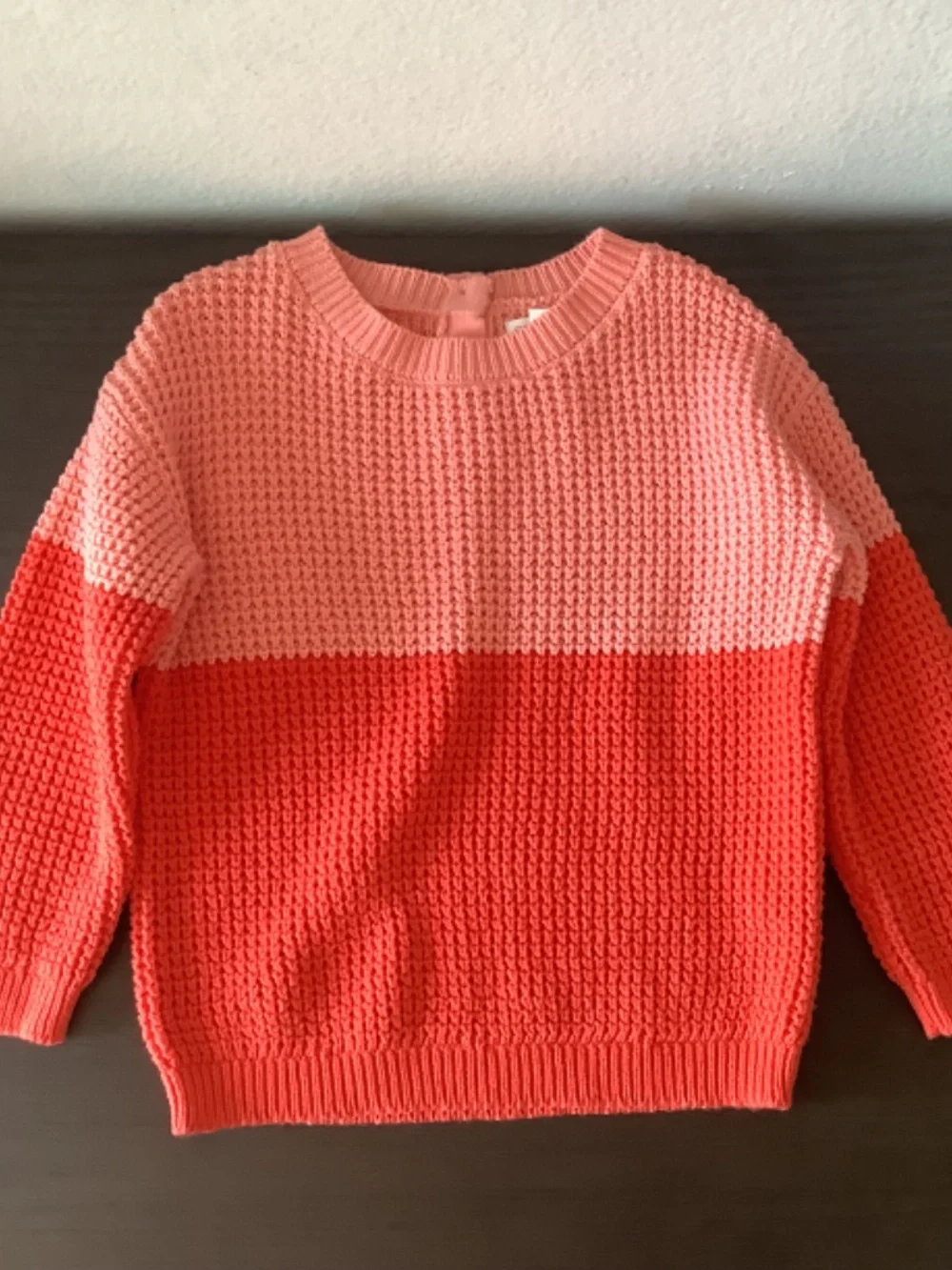 NWT Gymboree Baby Girls Colorful Striped Peach Knit Sweater Size 2T